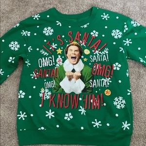 Ugly Christmas sweater with lights